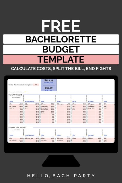 Bachelorette Budget Spreadsheet, Bachelorette Trip Planning Checklist, Bachelorette Planning Spreadsheet, Bachelorette Survey, Bachelorette Budget, Bachelorette Party On A Budget, Bachelorette Checklist, Bachelorette Party Budget, Bachelorette Party Checklist