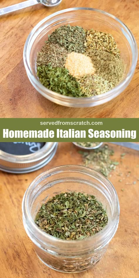 Italian Seasoning Mix Recipe, Italian Seasoning Mix, Italian Seasoning Recipe, Italian Desserts Easy, Homemade Italian Seasoning, Homemade Dry Mixes, Preserving Recipes, Homemade Spice Mix, Homemade Seasoning