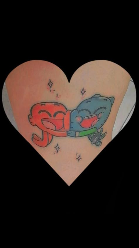 Gumball And Darwin Tattoo, Amazing World Of Gumball Tattoo, Darwin Tattoo, Gumball And Darwin, Amazing World Of Gumball, World Of Gumball, The Amazing World Of Gumball, Ink Ideas, When I Grow Up