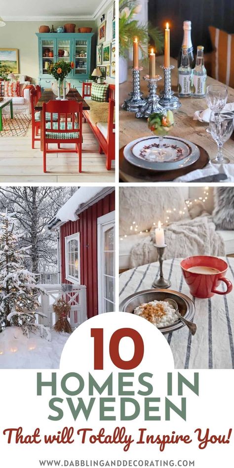 Homes in Sweden | My 10 Favorite | Dabbling and Decorating Swedish House Interior, Swedish Cottage Interior, Swedish Living Room, Swedish Home Decor, Norwegian Home, Swedish Farmhouse, Swedish Interior Design, Scandinavian Cottage, Nordic Homes