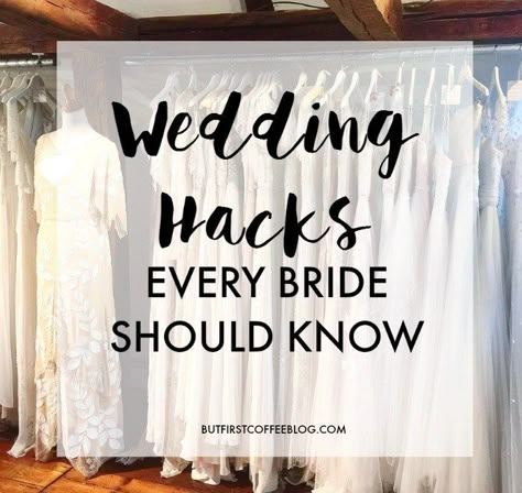 Today I'm sharing 14 Wedding Hacks every bride could use for her big day to help with invitations, the dress, and wedding registries. Wedding Hacks, Wedding Planning Guide, Wedding Planning Tips, Budget Wedding, Plan Your Wedding, Wedding Tips, Decoration Table, Future Wedding, Wedding Stuff