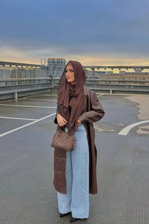 Hijabi Aesthetic Outfits, Hijabi Winter Outfits, Modest Outfits Muslim, Outfits Muslim, Hijab Fits, Estilo Hijab, Stile Hijab, Modest Casual Outfits, Hijabi Fits