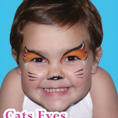 such a cute little fox! Cat Face Paint Easy, Leopard Face Paint, Joker Face Paint, Fox Face Paint, Frozen Face Paint, Tiger Face Paint, Mermaid Face Paint, Pumpkin Face Paint, Tiger Makeup