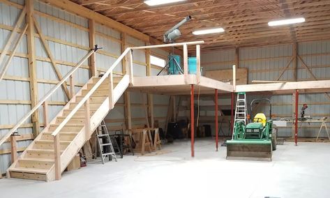 Why Build A 30 x 40 Pole Barn 5 Pole Barn Interior Ideas, Pole Barn With Loft, Pole Barn Kits Prices, Barn Interior Ideas, Pole Barn Cost, Pole Barn Loft, Pole Building Garage, Barn With Loft, Pole Barn Shop