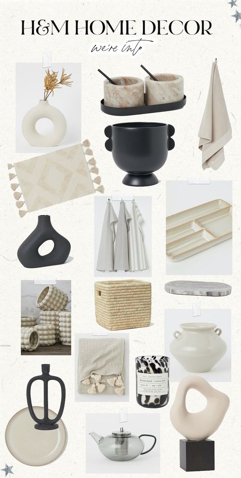 H&M Home Finds - Somewhere, Lately H&m Decor, Home Design Accessories, H M Home Decor Inspiration, Hm Home Decor, H And M Home, Hm Home Living Room, H&m Home Bathroom, H M Home Decor H&m, Hm Home Mirror