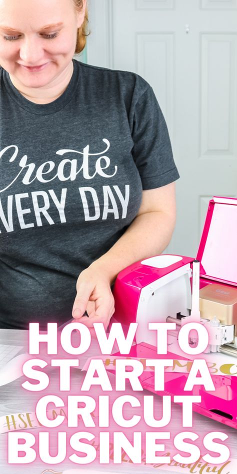 Starting A Business With Cricut, How To Start A Business With Cricut, Start A Business With Cricut, T Shirt Making With Cricut, How To Start A Cricut Business, Starting A Cricut Business From Home, Shirt Making Business, Making Money With Cricut, Cricut Business Ideas Make Money