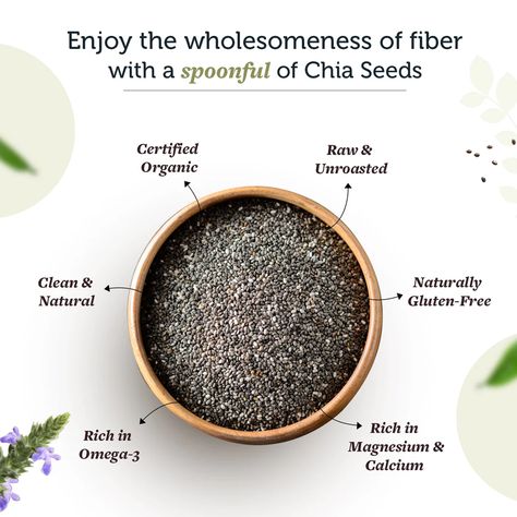 evate your nutrition with chia seeds, a fiber-rich superfood that adds a nutritious twist to your meals. A single spoonful of chia seeds provides a powerful punch of soluble and insoluble fiber, promoting digestion, heart health, and a satisfied appetite. Sprinkle them on yogurt, blend them into smoothies, or create tasty puddings to savor the benefits of nature's tiny nutritional marvels. 🌱🥄 #ChiaSeedMagic #FiberFuel Chia Seed Nutrition Facts, Chia Seed Nutrition, Mango Health Benefits, Chia Seeds Protein, Benefits Of Chia Seeds, Insoluble Fiber, Benefits Of Chia, Egg Substitute In Baking, Protein Benefits