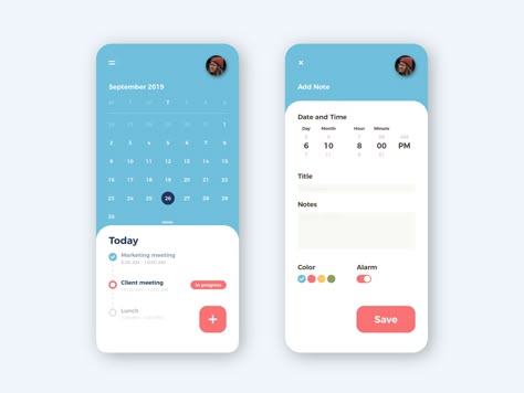 Made this calendar app design to exercise my skills (: Calendar App Design, Desain Ux, Android App Design, App Inspiration, Ui Ux 디자인, Calendar App, Mobile App Design Inspiration, App Interface Design, Printable Calendar Template