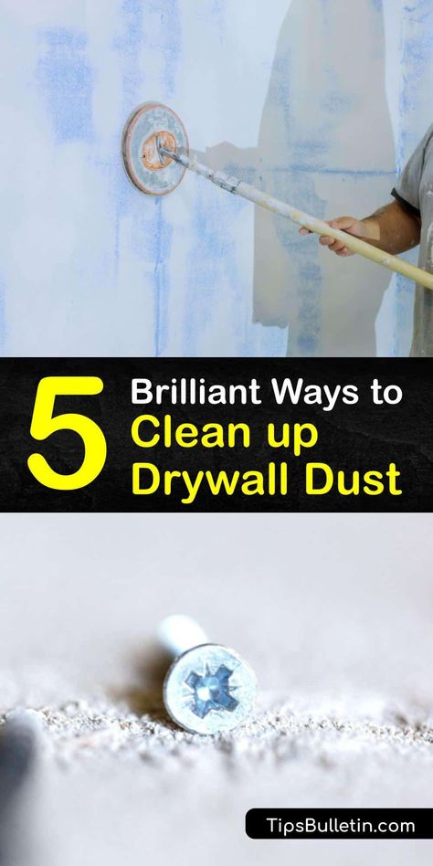 After sanding a joint compound, fine dust particles land on the floor and baseboards. To clean up drywall, utilize a shop vac, damp cloth, and a box fan. After you remodel, vacuuming is one of the best ways to remove dust. #howto #clean #drywall #dust How To Dust Walls, What To Use To Clean Walls, Sand Floor, Sheet Rock, Drywall Mud, Cleaning Wood Floors, Plank Ceiling, Washing Walls, Clean Sheets