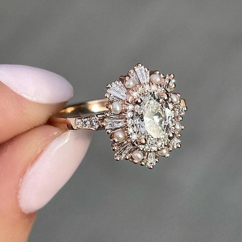 Heidi Gibson, Halo Moissanite Engagement Ring, Diamonds And Pearls, Cute Engagement Rings, Future Engagement Rings, Oval Moissanite, Dream Engagement, Dream Engagement Rings, Put A Ring On It