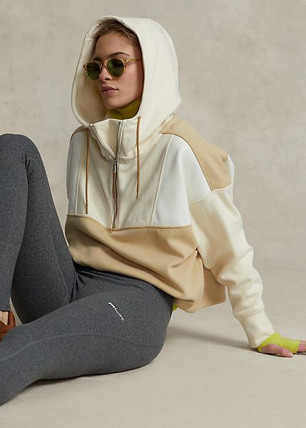 Colour-Blocked Anorak Zip Hoodie Mesh Hoodie, Sports Wear Women, Hoodie For Women, Women Ralph Lauren, Couture Tops, Simple Trendy Outfits, Sport Fashion, Sports Women, Zip Hoodie