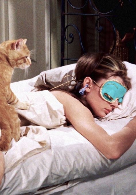 Sweet Dreams Poster, Sleep Mask Aesthetic, Movie Star Aesthetic, Klasik Hollywood, Oc California, Aubrey Hepburn, Holly Golightly, Hepburn Style, Breakfast At Tiffanys