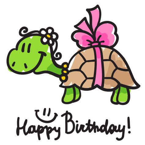 This sweet little birthday turtle is perfect for waking up a Facebook timeline with a cheerful image. Happy Birthday Turtle, Birthday Emoticons, Birthday Msgs, Greeting Cards Quotes, Birthday Verses, Happy Birthday Wallpaper, Turtle Birthday, Birthday Cheers, Happy Birthday Wishes Cards