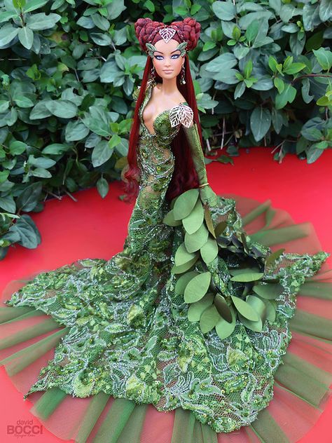 Frozen Costume Adult, Poison Ivy Costume, Ivy Cosplay, Ivy Costume, Poison Ivy Cosplay, Poison Ivy Costumes, Couple Halloween Costumes For Adults, Barbie Collector Dolls, Barbie Gowns