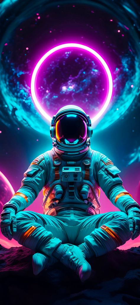 Purple Planet, Money Wallpaper Iphone, Cool Galaxy Wallpapers, Astronaut Wallpaper, Adidas Wallpapers, Space Phone Wallpaper, Astronaut Art, Space Artwork, Colorful Space