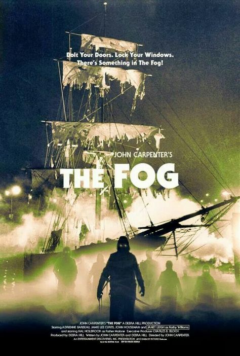 John Carpenters'  The Fog The Fog 1980, Adrienne Barbeau, Hammer Horror, Movies Horror, Janet Leigh, Movie Artwork, The Creeper, Horror Stuff, Screen Art