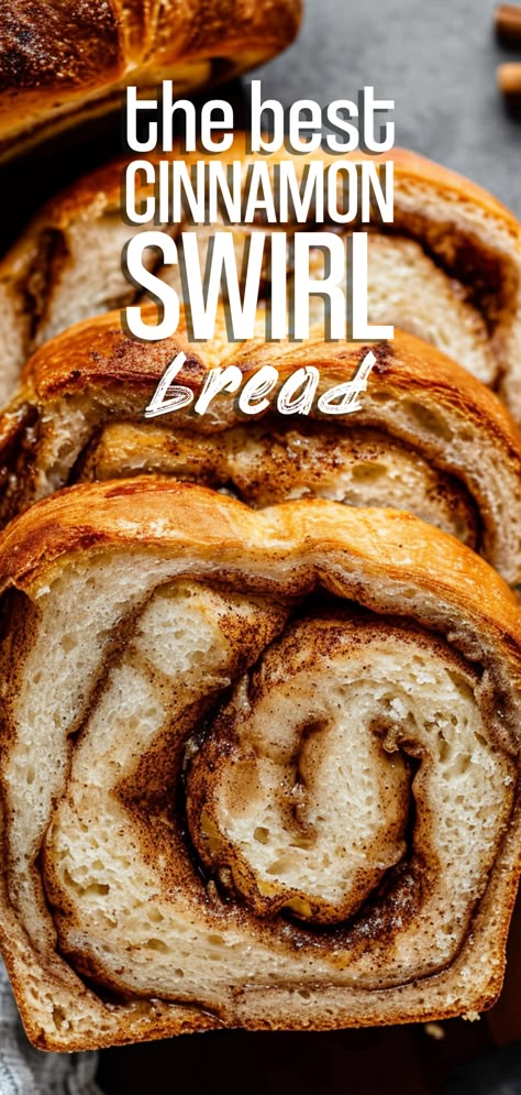 Cinnamon Swirl Bread [2 Hours] – Chasety Sweet Bread Loaves, Bread Recipes Oven, Recipe For Cinnamon Bread, Easy Cinnamon Swirl Bread, Recipe For Homemade Bread, Cool Bread Recipes, Cinammon Swirl Bread, Cinnamon Roll Bread Recipe, Homemade Cinnamon Bread With Yeast