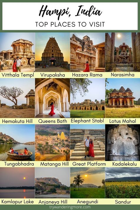 Beautiful Temples India, Best Places To Visit In South India, Best Tourist Places In India, Best Places In India To Visit, India Places To Travel, Hampi Aesthetic, Hampi Itinerary, Travel Places In India, Hampi Temple