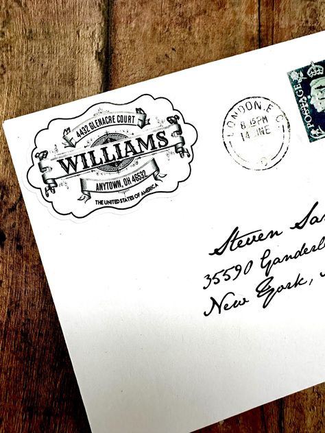 Heritage Style Return Address Labels, Vintage Style Mail Post Labels, Retro Address labels, Envelope Labels, Apothecary style Label Apothecary Style, Envelope Labels, Mail Post, Heritage Fashion, Shipping Labels, Address Label, Return Address Labels, Return Address, Address Labels