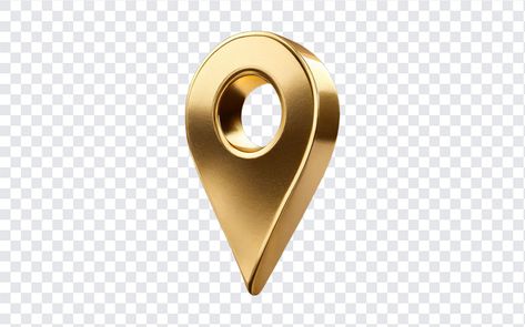 Golden Location PIN PNG Location Png, Golden Stickers, Pin Png, Location Pin, Highlights Cover, Location Icon, Logo Pin, Church Graphic Design, Photo Art Frame