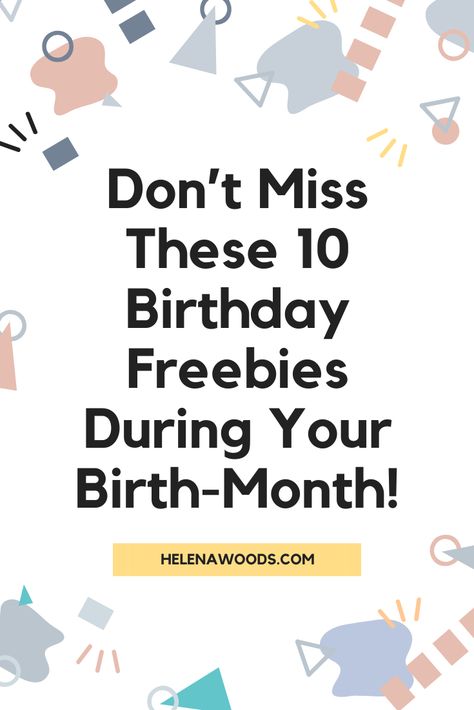 Birthday Month Freebies, Freebies On Your Birthday, Eyebrow Waxing, Birthday Freebies, Birthday Plans, Most Popular Pins, 10 Birthday, Chest Congestion, Month Gifts