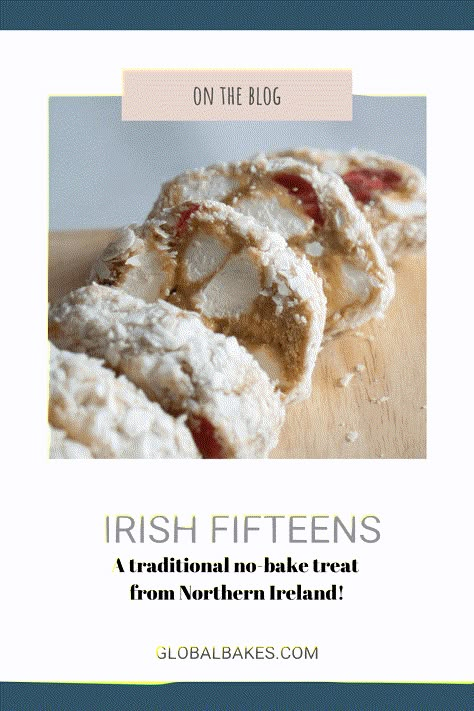 Irish Fifteens - No-Bake Irish Dessert Irish Fifteens Recipe, Irish Candy Recipes, Classic Irish Desserts, Irish Christmas Food Traditional, Old Irish Recipes, Irish Potluck Ideas, Irish Baking Recipes, Irish Christmas Cookies Traditional, Easy Irish Food