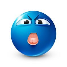 Tongue Out - Blue Smiley Joe Emoji, Emoji Meme Funny, Emoji Guy, Emoji Blue, Blue Emojis, Emoji Reaction, Silly Emojis, Emoji Man, Cursed Emojis