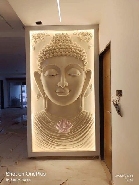 Buddha Wallpaper For Wall, Home Decor Buddha, Wall Buddha Decor, 3d Wall Tiles Budha, Buddha Living Room Decor, Buddha 3d Wall Mural, Budha Mural Sculpture, Cnc Buddha Design, Buddha Wall Design