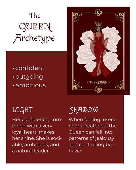 The Queen Archetype, 7 Feminine Archetypes, Queen Archetype, Feminine Archetypes, Feminine Essence, Womb Healing, Instagram Username Ideas, Divine Feminine Spirituality, Sacred Feminine