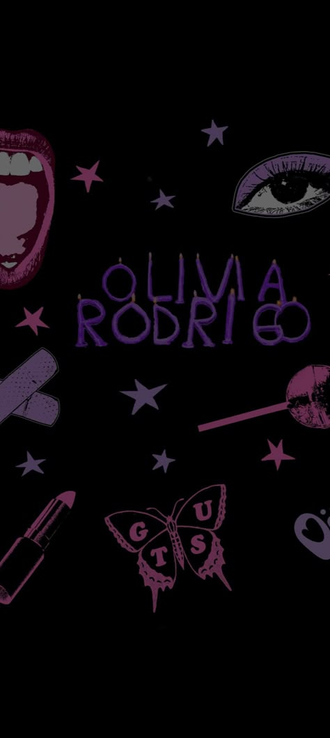 Olivia Rodrigo Wallpaper, Olivia Rodrigo Aesthetic, Black And Purple Wallpaper, Olivia Lyrics, Olivia Core Aesthetic, Olivia Core, Olivia + Core + Aesthetic, Olivia Rodriguez, Not Aesthetic