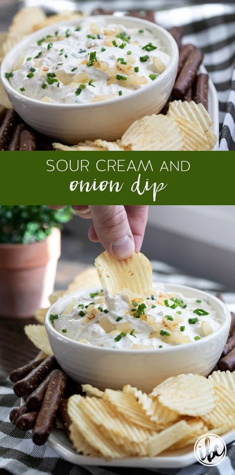 How to Make Sour Cream and Onion Dip #recipe #sourcream #onion #dip #appetizer #easy #chipdip Sour Cream And Onion Dip Easy, Sourcream Onion Dip Recipe, Healthy Sour Cream And Onion Dip, Chip Dip Recipes With Sour Cream, Sourcream Dips Easy, Sour Cream And Onion Dip, Ranch Dip Recipe Sour Cream, Veggie Dip Recipe Sour Cream, Sour Cream And Onion Dip Recipe