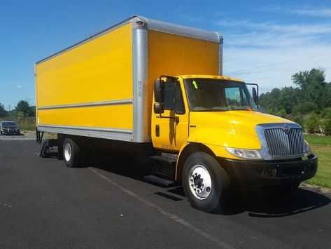 2011 International 4300 box truck Yellow Truck, 11 Number, Second Income, Truck Boxes, Camping Water, Box Truck, Air Brake, Truck For Sale, Vision Board Images