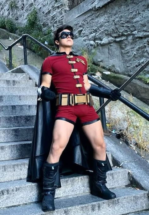 Batman Muscle, Gay Halloween Costumes, Gay Costume, Robin Costume, Robin Cosplay, Cosplay Boy, Superhero Cosplay, Lycra Men, Male Cosplay