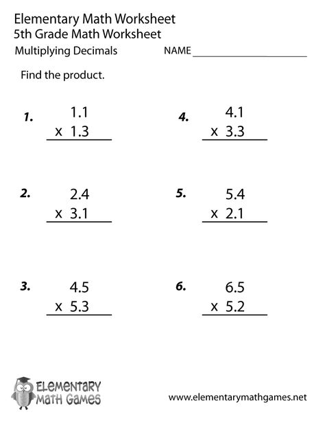 Fifth Grade Decimals Multiplication Worksheet Printable Decimal Multiplication, Grade 5 Math Worksheets, Multiplication And Division Worksheets, Decimal Word Problems, Multiplication Worksheet, 5th Grade Worksheets, Multiplication Word Problems, Math Decimals, Multiplying Decimals