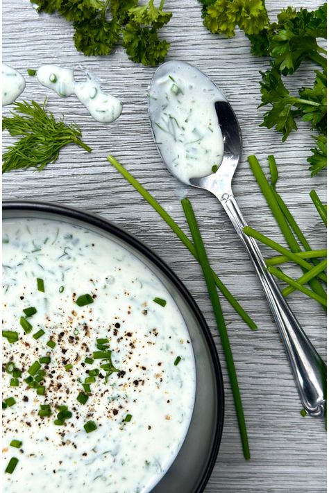 Herby Ranch Dressing, Homemade Ranch With Fresh Herbs, Buttermilk Herb Dressing, April Dinners, Herb Ranch Dressing, Homemade Buttermilk Ranch Dressing, Homemade Buttermilk Ranch, Yogurt Ranch Dressing, Pesto Recipes