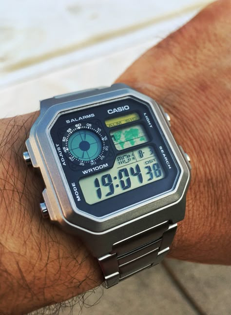 Digital Appreciation: "Bond" Casio AE1200 AKA "Casio Royale" | Page 47 | WatchUSeek Watch Forums Casio Royale Watch, Casio Digital Watch Men, Retro Digital Watch, Retro Watches For Men, Casio Royale Mod, Ae1200 Mod, Casio Ae1200 Mod, Casio World Time, Casio Royale