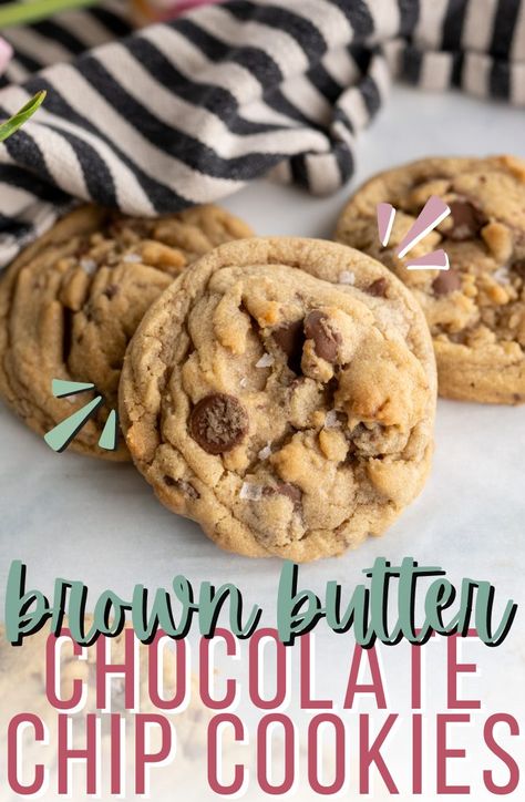 Brown Butter Chocolate Chip Cookie Brown Butter Coconut Chocolate Chip Cookies, Cookie Butter Chocolate Chip Cookies, Thick Brown Butter Chocolate Chip Cookies, Chocolate Chip Cookies With Brown Butter, Brown Butter Peanut Butter Chocolate Chip Cookies, Brown Butter Chocolate Cookies, Chicago Crunchy Chocolate Chip Cookies, Soft Brown Butter Chocolate Chip Cookies, Browned Butter Cookie Recipes