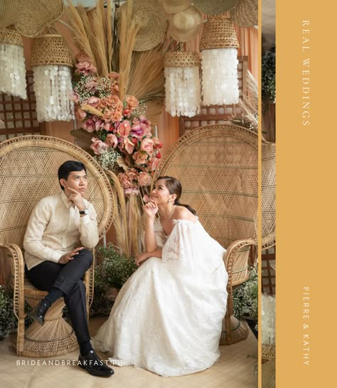 Boho-Filipiniana Wedding | Philippines Wedding Blog Boho Filipiniana, Filipino Themed Wedding, Wedding Filipiniana, Modern Filipino Wedding, Pinoy Wedding, Filipina Wedding, Filipiniana Themed Wedding, Modern Filipiniana Wedding, Filipiniana Wedding Dress