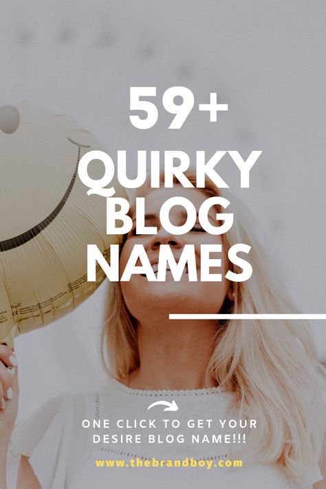 Blog Name Ideas Creative, Instagram Handle Names Ideas, Personal Blog Name Ideas, Website Names Ideas, Youtube Name Ideas, Blog Names Inspiration, Good Company Names, Creative Blog Names, Podcast Name Ideas