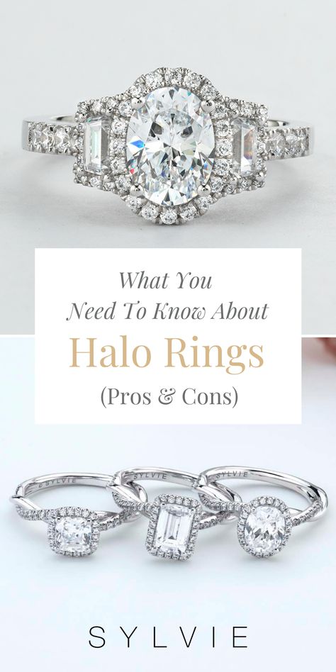 What are Halo Engagement Rings? Pros and Cons.What To Look For in Halo Engagement Rings. Halo Engagement Rings with Oval, Round, Emerald,... Center diamond. Simple, double or hidden halo. Sylvie Collection. 1 Ct Halo Engagement Ring, 1 Carat Halo Engagement Ring, Oval Halo Wedding Ring Set, Small Halo Engagement Ring, Halo Engagement Ring With Wedding Band, Spring Engagement Ring, Halo Wedding Rings, Halo Engagement Ring Oval, Lab Created Engagement Rings