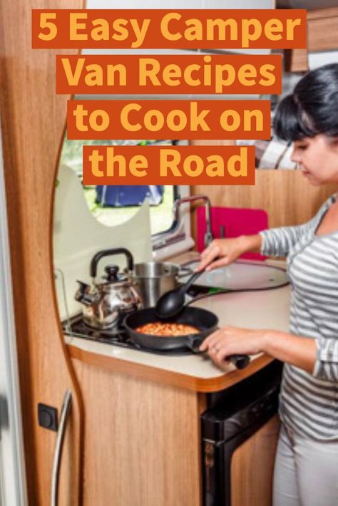 Camper Cooking Recipes, Camper Van Cooking, Easy Campervan Meals, Camper Van Meals, Van Life Recipes, Rv Cooking Recipes, Campervan Recipes, Van Life Food, Van Life Meals