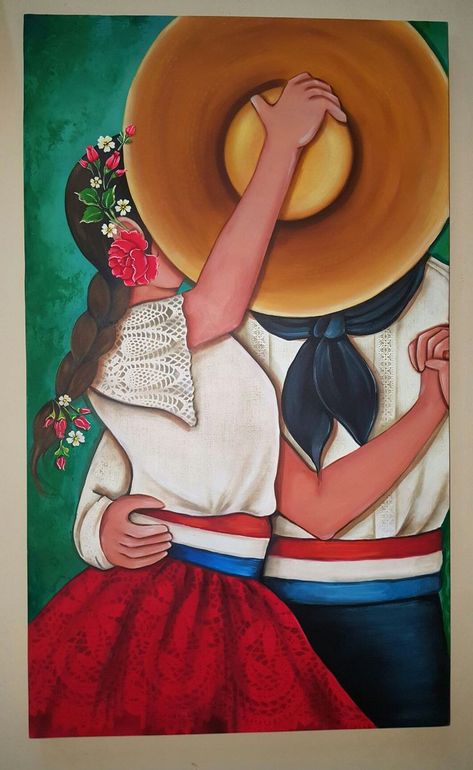 Mexican Paintings Ideas, Mexican Folk Art Decor, Mexican Art Painting, Mexican Artwork, Hispanic Art, Mexican Paintings, Abstract Painting Diy, Latino Art, Mexican Culture Art