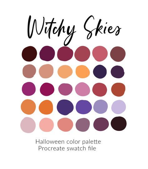 Color Palettes Procreate, Color Palette Swatches, Fall Color Palettes, Halloween Color Palette, Fall Color Schemes, Halloween Color, Purple Color Palettes, Color Palette Challenge, Color Schemes Colour Palettes