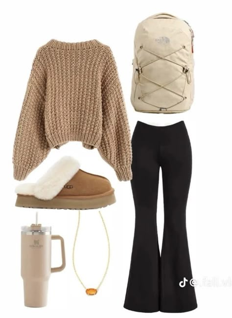 Everyday Outfits Fall, Heavily Pregnant, Comfy School Outfits, Black Flared Leggings, Outfit Layout, Casual Preppy Outfits, Outfit Inspo Casual, Trendy Outfits For Teens, Cute Lazy Day Outfits