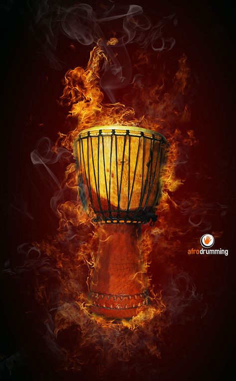 Djembe Drum Art, Polo T Shirt Design, Fire Background, Djembe Drum, Modern Tv Unit Designs, African Drum, Beautiful Profile, Drums Art, Drum Circle