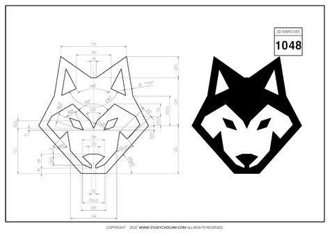 2D CAD EXERCISES 1048 - STUDYCADCAM Auto Cad Drawing, Game Ark Survival Evolved, Autocad Isometric Drawing, 3d Geometry, Autocad Tutorial, Mechanical Engineering Design, Isometric Drawing, Shiva Tattoo Design, Geometric Drawing