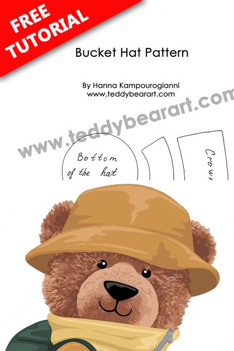 If you’re a teddy bear enthusiast looking to elevate your teddy bear’s wardrobe, you’ve come to the right place. In this bucket hat making guide, we’ll show you how to craft adorable and stylish bucket hats for your cuddly companions. Teddy bear makers and crafters, get ready to add a touch of fashion flair to your teddy bears! Hat For Teddy Bear Patterns, Hat Patterns For Dolls, Clothes For Teddy Bears, Teddy Bear Bucket Hat, Build A Bear Clothes Pattern, Bear Hat Pattern, Build A Bear Clothes, Teddy Bear Hat, Bear Sewing Pattern