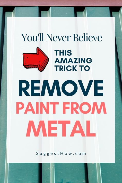 Remove Paint From Metal, Remove Acrylic Paint, Painting Metal Doors, Copper Awning, How To Remove Paint, Metal Doors Exterior, Aluminum Garage, Scrape Painting, Remove Paint