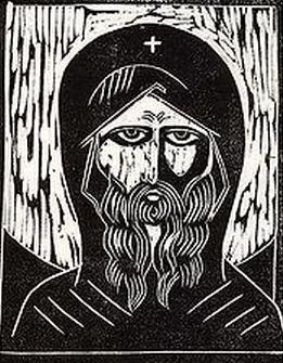 Fathers of the Desert - This free book describes the beliefs, lives and practices of a number of individual desert fathers and groups like the Anchorites. #Bible #Religion #Books #Jesus All Shall Be Well, Desert Fathers, Relief Prints, Eastern Orthodox Church, Father Images, Linoleum Block, Consciousness Art, Christian Traditions, St Nicolas