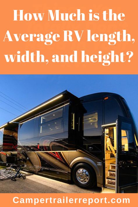 How Much is the Average RV length, width, and height? Motorhome Essentials, Rv Dog, Rv Essentials, Rv Trip Planner, Motorhome Living, Rv Winterizing, Luxury Rv Living, Luxury Motorhomes, Class A Rv